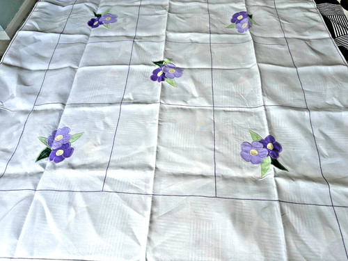Old linen tablecloth 50x - old,