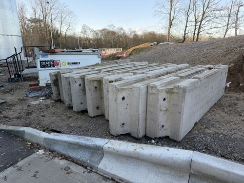45 concrete barriers - 3*0.8*0.45,