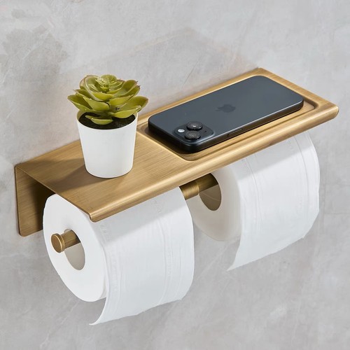 Antique brass toilet - toilet, tissue