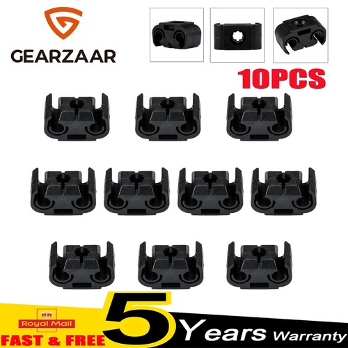 10pcs brake line clips - clips, double