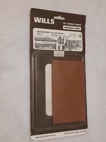 Wills plastic brick sheets - wills,