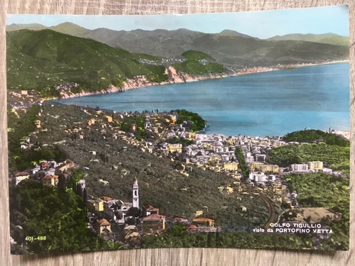 Postcard golfo tigullio visto - tigullio,