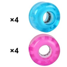 4pcs Light Up Flash Skateboard Longboard Wheels 78A Glow at Night Skate Board