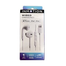 InMotion Wired In-Ear Earphones For iPhone iPad and iPod White