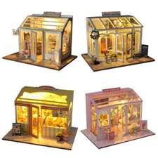 DIY Wooden Dollhouse Kit LED