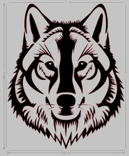 wolf animal vinyl window glass car decal spiritual dog