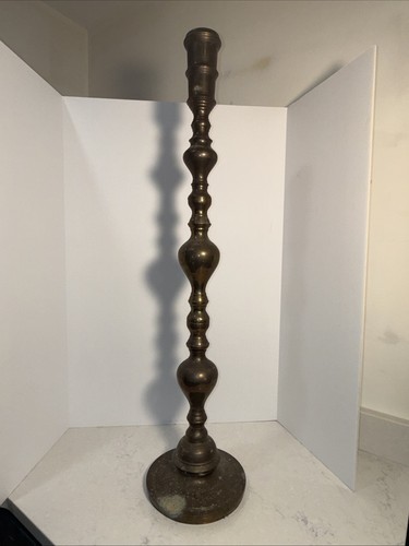 Antique vtg heavy brass floor - vtg,