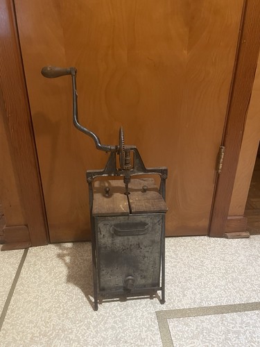 Antique hand crank galvanized - hand,