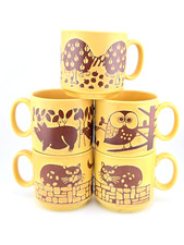 5 Vintage Royal Alma Mugs