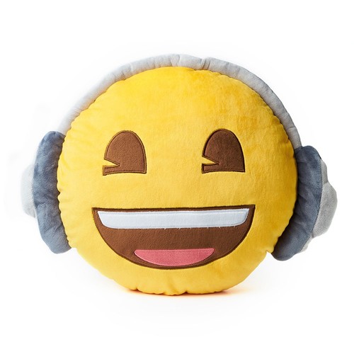 Smiling emoji headphone - smiling,