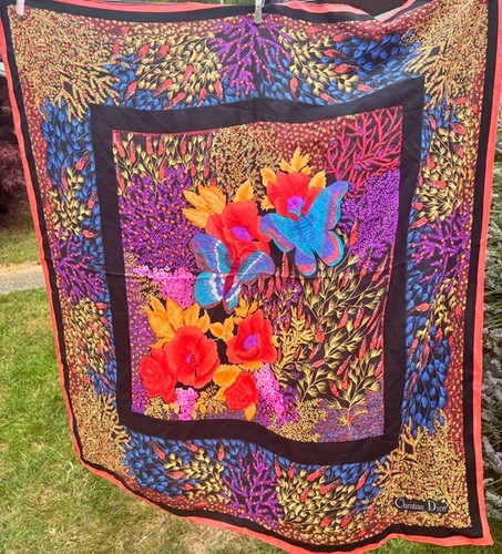 Vintage christian dior silk - christian,