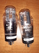 VINTAGE AUDIO RADIO VALVE 2 off Mullard AZ31 Rectifiers Tested good