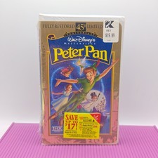 Peter Pan VHS New And Sealed Walt Disney NTSC Clamshell