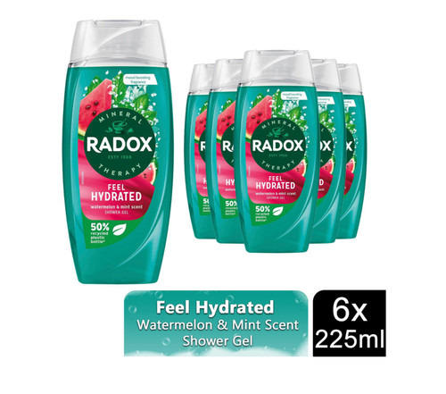 Radox feel hydrated shower gel - hydrated,