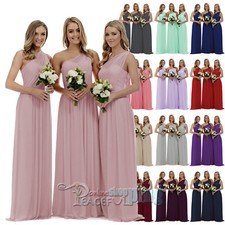 Chiffon One shoulder Long