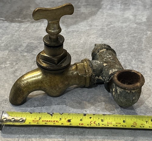 Vintage salvaged garden brass - salvaged,
