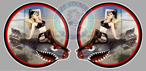Sticker pinup bomb nose - x,