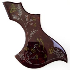 Hummingbird Pickguard for Gibson Acoustic Guitar Adhesive Back Tortoise
