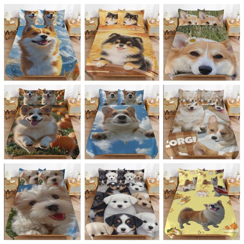 Corgi bedding set - corgi, 3d
