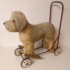 Vintage Pedigree Push Along Dog Walker Ride On Toy. WOOF !