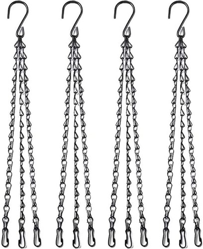 4pcs black heavy duty - black, hanging