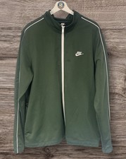 Nike XL Men’s Track Top Jacket Dark Green Retro Tracksuit Top Sportswear Swosh