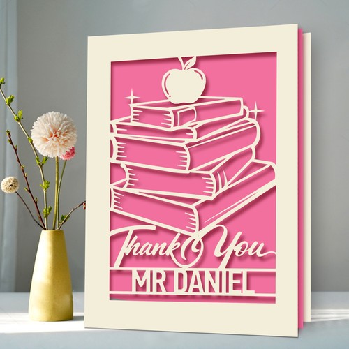 Personalised thank you card - thank,