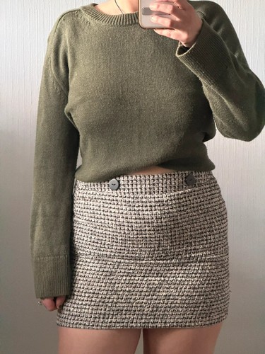 Houndstooth mini skirt 8 - uk,