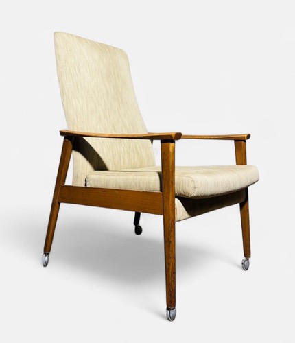 Parker knoll walnut armchair - knoll,
