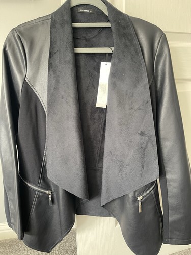 Roman bnwt dark navy faux - roman,