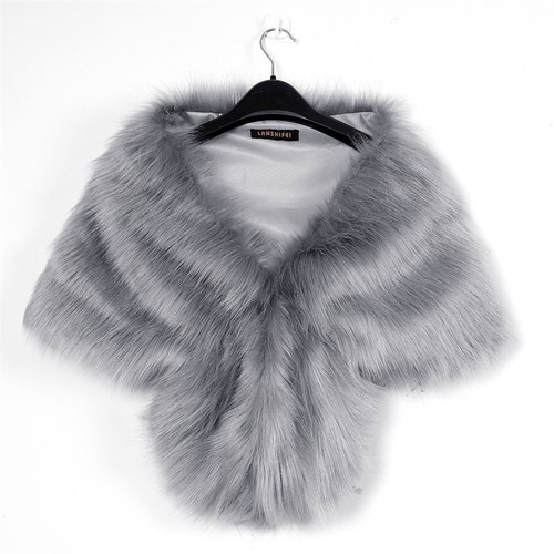 Faux fur scarf - collar, women's