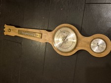 Weather Station Banjo Shape Barometer Humidity Thermometer