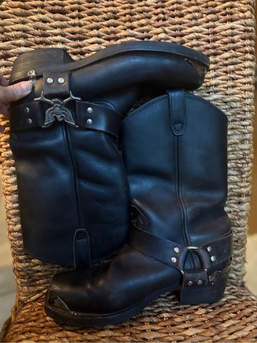 Black leather motorcycle - black,