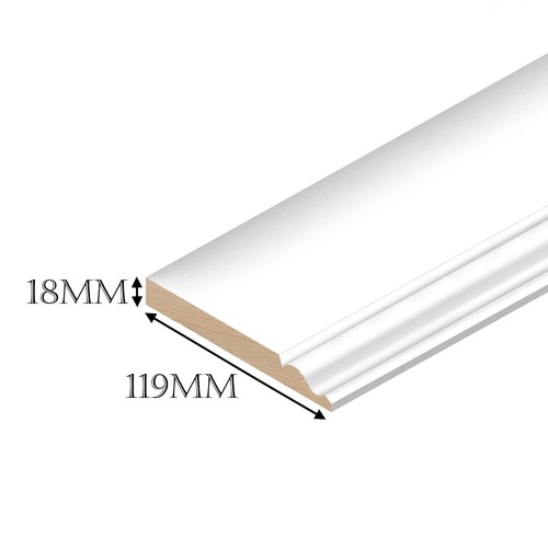 Skirting board white primed - board,
