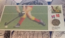 LTD EDITION Olympics BUNC 50p Coin and stamp Cover-no.1810-HOCKEY-royal mint