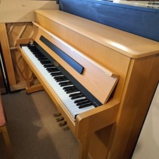 Kemble Oxford Piano in Two Tone Beech & Black