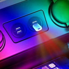 1PC Mini LED Colorful Lamp Bulb USB Car Interior Neon Atmosphere Ambient Light