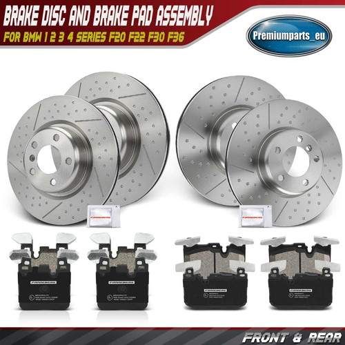Front and rear brake discs - discs, &
