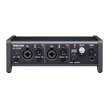 Tascam US-2x2HR High-Resolution USB Audio Interface, 2 in / 2 out, iOS compatibi