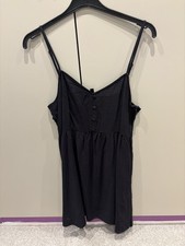H&M Divided Black Strap Shift