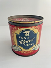 Original Vintage 1950's Fox's of Leicester & Belfast Glacier Mints Tin Opened...