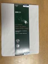 M&S DOUBLE Deep Fitted Sheet