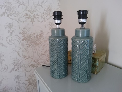 Table lamps green - , (pair)