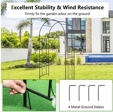 Metal Wooden Garden Arch Rose