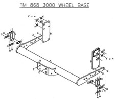 Towtrust Fixed Flange Towbar
