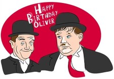 Personalised Laurel and Hardy