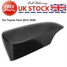 Left N/S Wing Mirror Cover Cap Casing Black Primer For Toyota Yaris 2012-2020 UK
