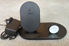 Belkin Wireless Charging Dock for Apple Watch iPhone & AirPods - (Black) B+
