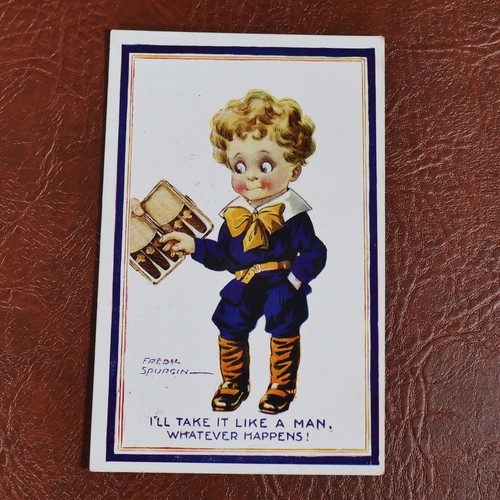 Postcard comic fred spurgin - postcard,, comic,