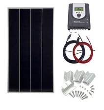 150W monocrystaline solar panel kit 12v battery charger motorhome caravan boat